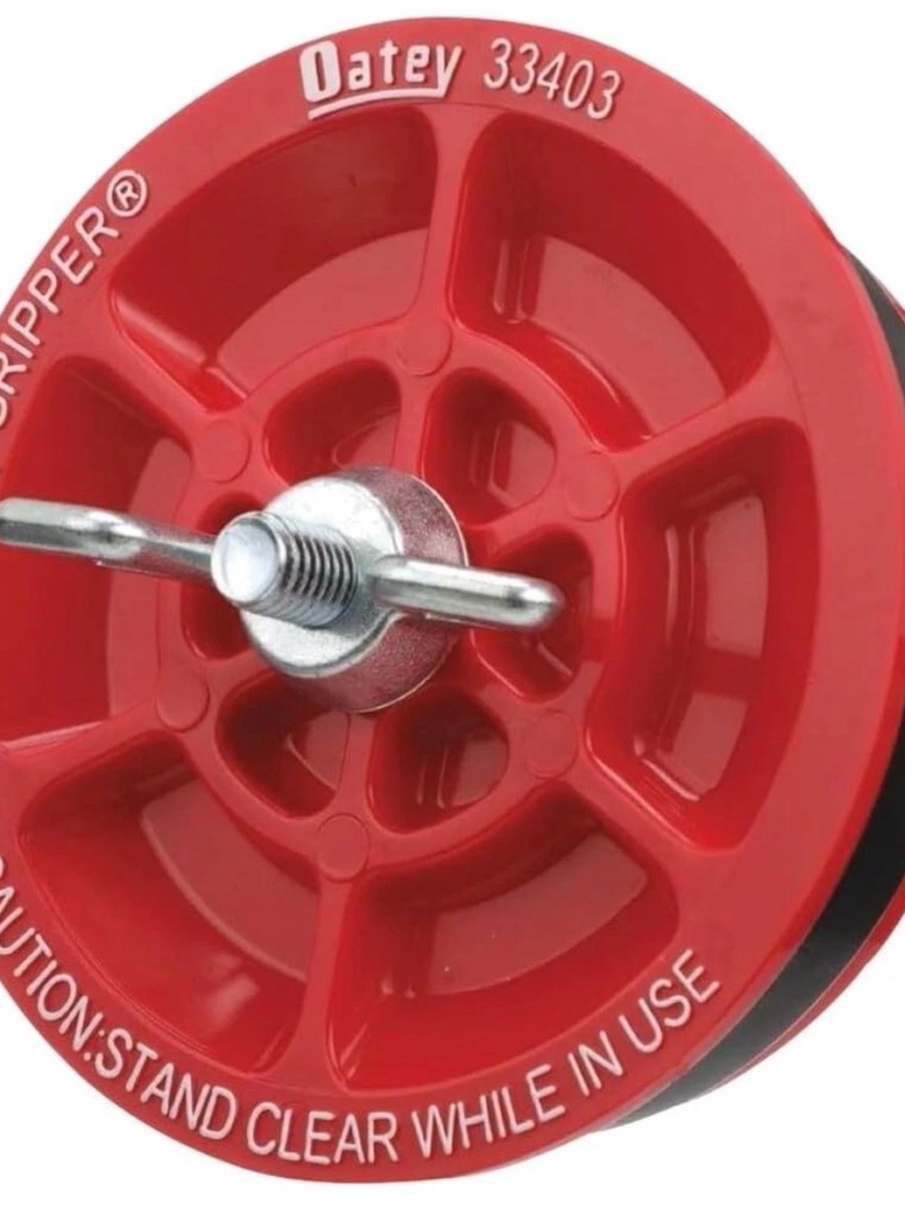 Red Portable Drain Gripper Tool